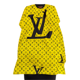 LV Yellow & Black Barber Hairdressing Cape