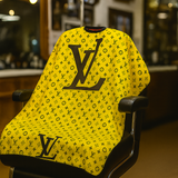LV Yellow & Black Barber Hairdressing Cape