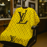 Yellow & Black Barber Hairdressing Cape