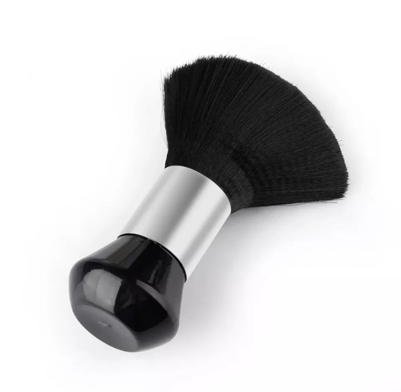 Black Round Barber Neck Brush Nylon Synthetic hair