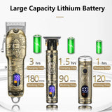 Hair Clipper Beard Trimmer Nose Hair Trimmer 3pcs Set