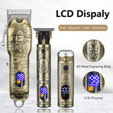 Hair Clipper Beard Trimmer Nose Hair Trimmer 3pcs Set