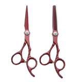 Maroon Hairdressing Scissors Set
