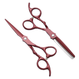 Maroon Hairdressing Scissors Set