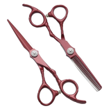 Maroon Hairdressing Scissors Set