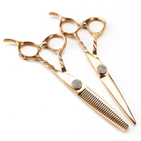 Rose Gold 6.0'' Hairdressing Scissors Set