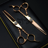 Rose Gold 6.0'' Hairdressing Scissors Set