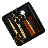 Pro Barber 6.0" Golden Hairdressing Scissors Set