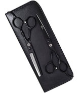 Classic Matte Black Hairdressing Scissors Set