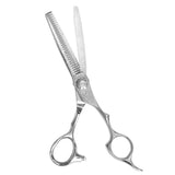 Silver Damascus Pattern 6.0'' & 6.5" 440c Hairdressing Scissors Set