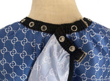 Gucci Barber Cape In Blue Color