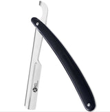 Single Blade Black Plastic Handle Straight Razor