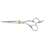 Professional Dragon Yellow Crystal Line Barber Scissors