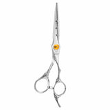 Professional Dragon Yellow Crystal Line Barber Scissors