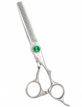 Green Crystal Line Hair Thinning Scissors