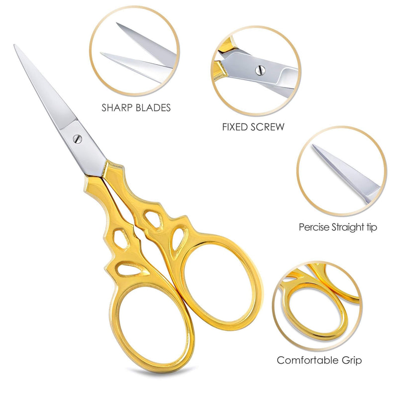 Gold Plated Fancy Small Scissors
