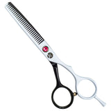 Satin Black & White Thinning Scissors