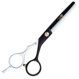 Satin Black & White Thinning Scissors