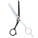 Satin Black & White Thinning Scissors