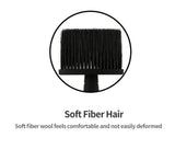 Black Barber Neck Brush Nylon Synthetic hair