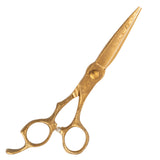 Golden Damascus Pattern Hairdressing Scissors 6.0