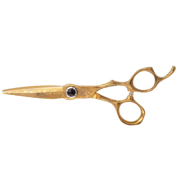 Professional Hairdressing Scissors 6.0" Golden Damascus Pattern