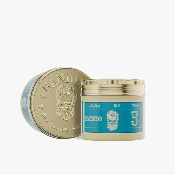 Bandido Aqua Wax 5 – 125ml | Medium Hold, Water-Based Hair Styling Wax