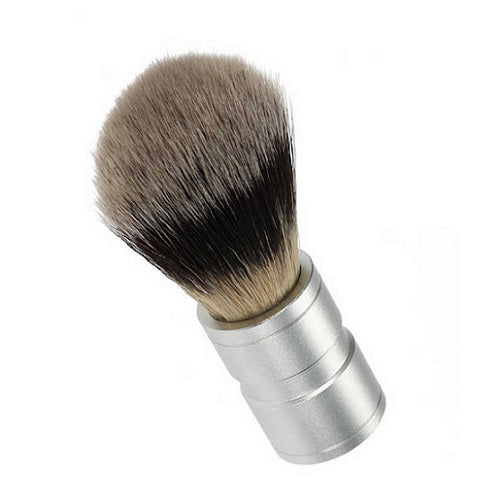 Men's Quality Shaving Brush - Silvertip Style Stainless Steel Metal Handle Synthetic Badger Hair