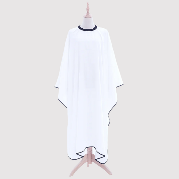 Plain White Barber Hairdressing Cape