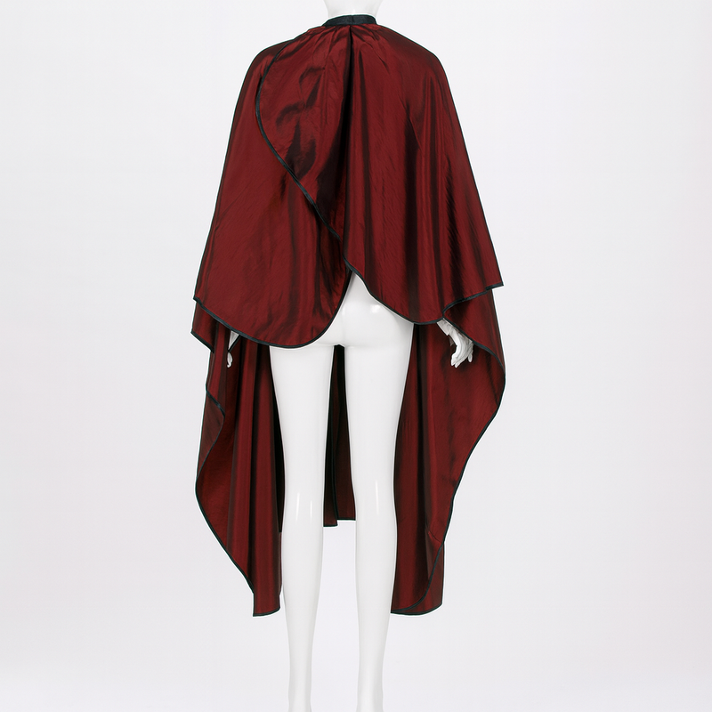 Professional Barber Hairdressing Cape In Maroon Color