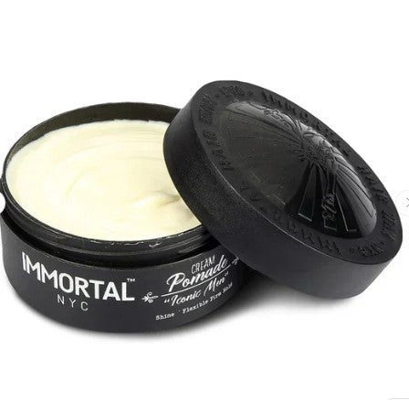 Immortal Iconic Men's Cream Pomade – 150ml | Medium Hold, Natural Shine