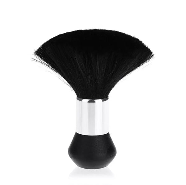 Black Round Barber Neck Brush Nylon Synthetic hair