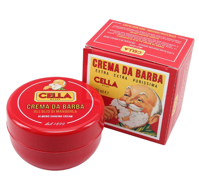 Cella Shaving Soap with Sweet Almond Oil - 150ml. Tub
