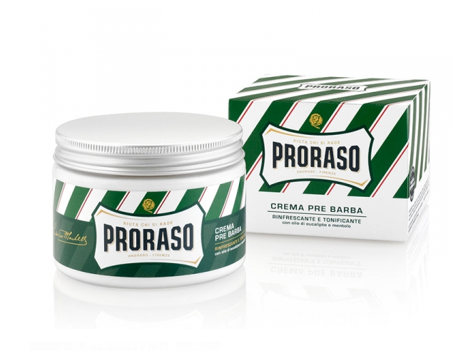 Proraso Pre Shave Cream 300 ml Jar - Menthol and Eucalyptus
