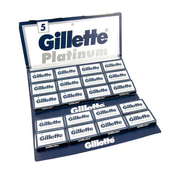 Gillette Platinum Double Edge Razor Blades - 100 Blades