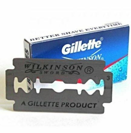 Gillette Wilkinson Sword Stainless Steel Double Edge Safety Razor Blades - 25 Pk