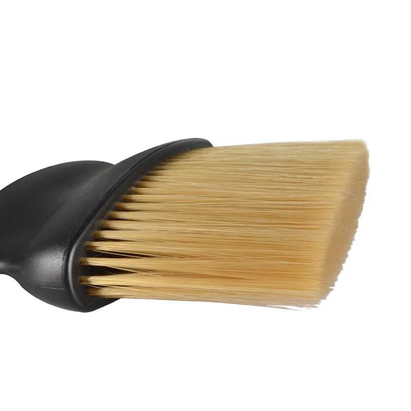 Brown Hairs Barber Neck Brush Nylon Synthetic hair