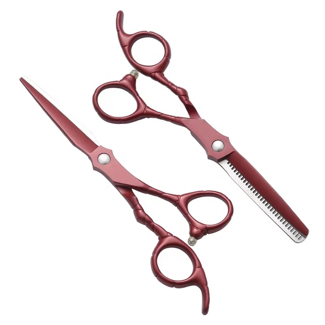 Maroon Hairdressing 6.0" Scissors Set