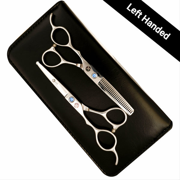 Silver line 5.5" & 6.0" Left handed Hairdressing Scissors Set