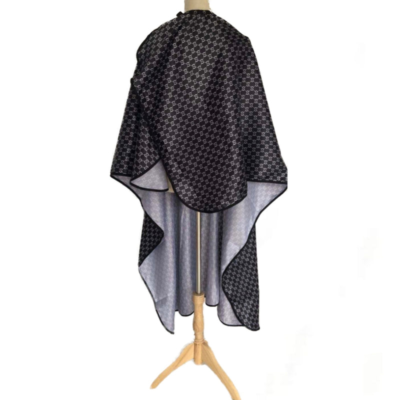 White & Black Gucci Hairdressing Cape