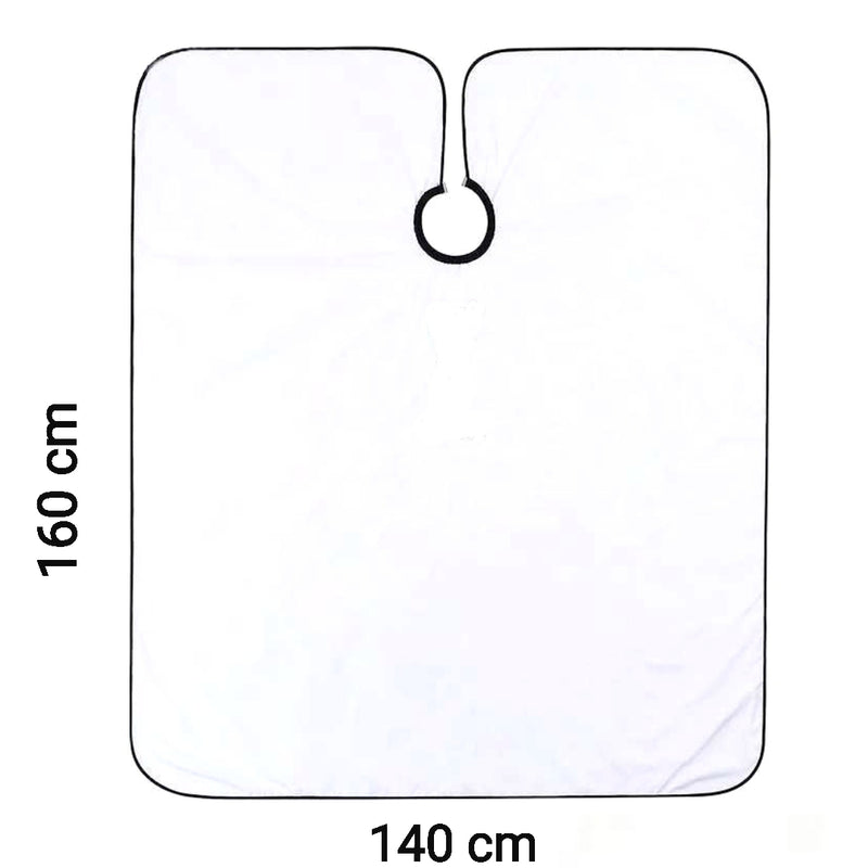 Plain white Professional Barber Hairdressing Cape