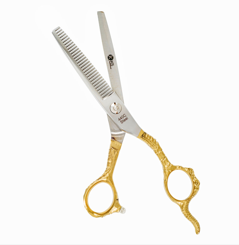 Golden Scissors for Hairdressing