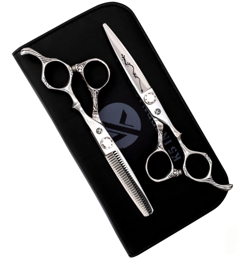 Silver Snake 6.0'' Hairdressing Scissors Set