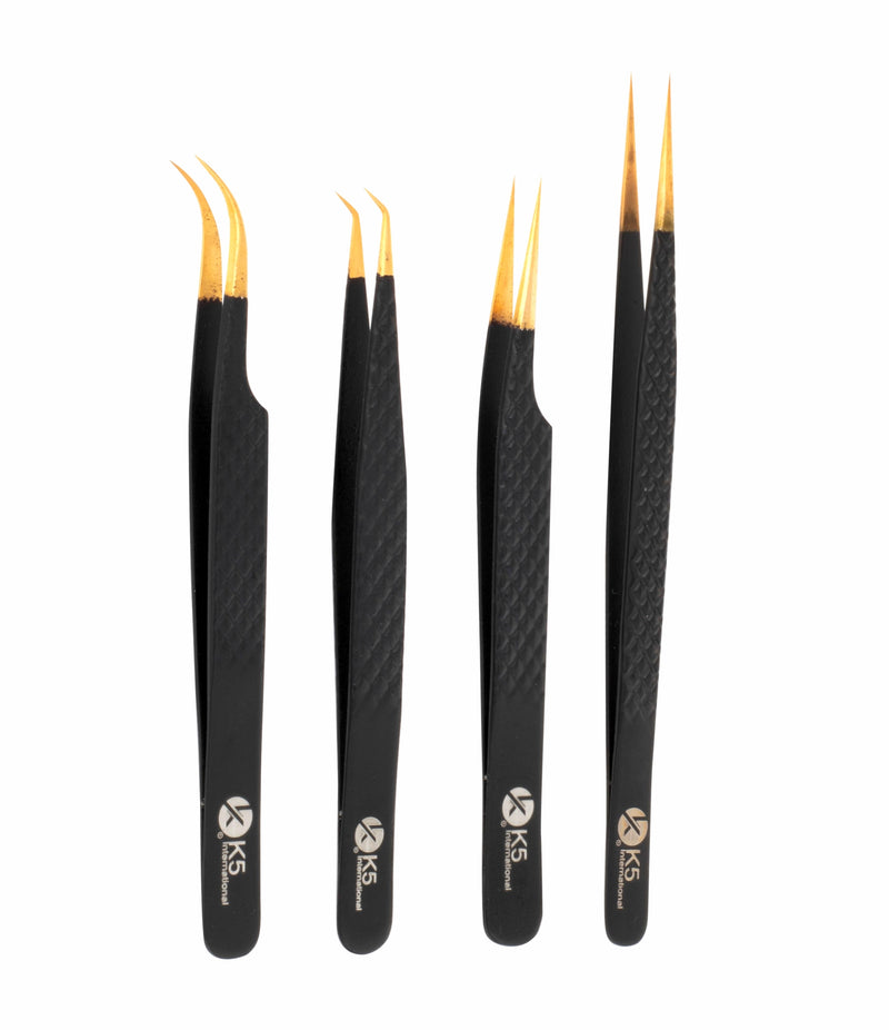 Tweezers Eye  Curved Pointed 4 Pcs