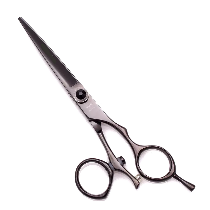 Black Swivel 6.0" 440c Hairdressing Scissors Set