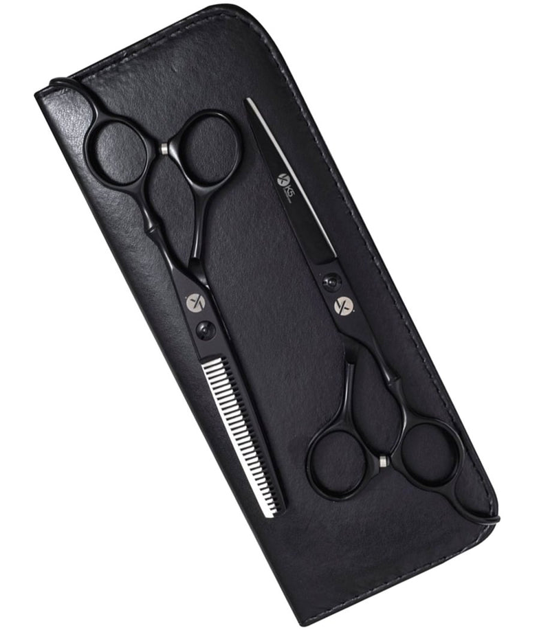Classic Matte Black 6.0" Hairdressing Scissors Set