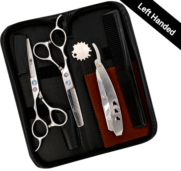 Silver line 5.5" & 6.0" Left handed Hairdressing Scissors Set