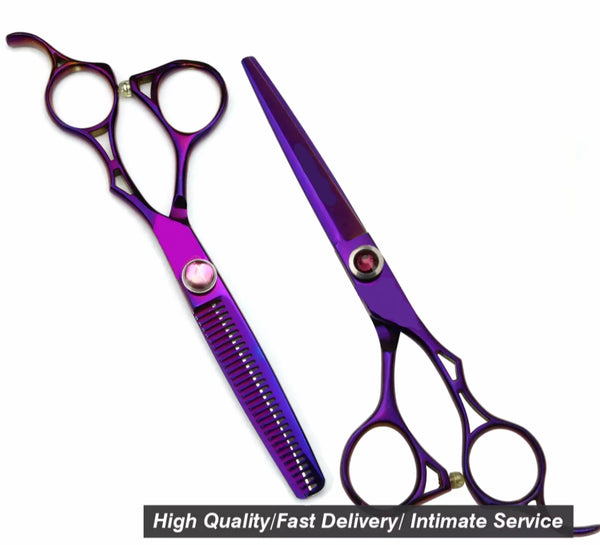 Purple Hairdressing 6.0" Scissors Set