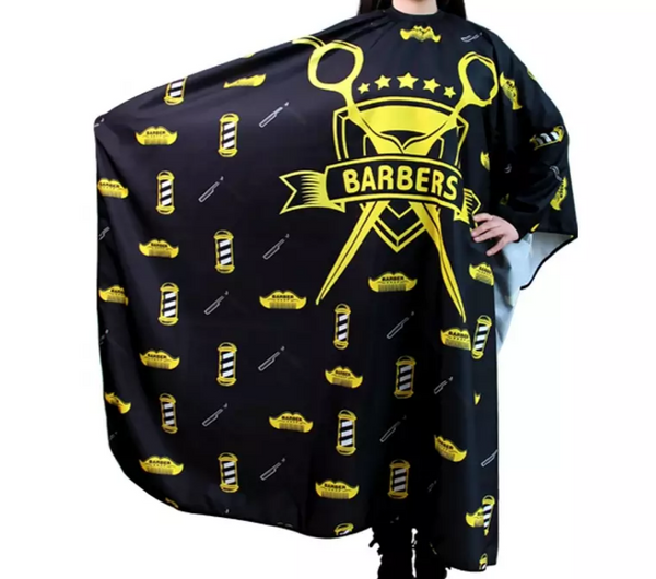 Black & Yellow Hairdressing Barber Cape