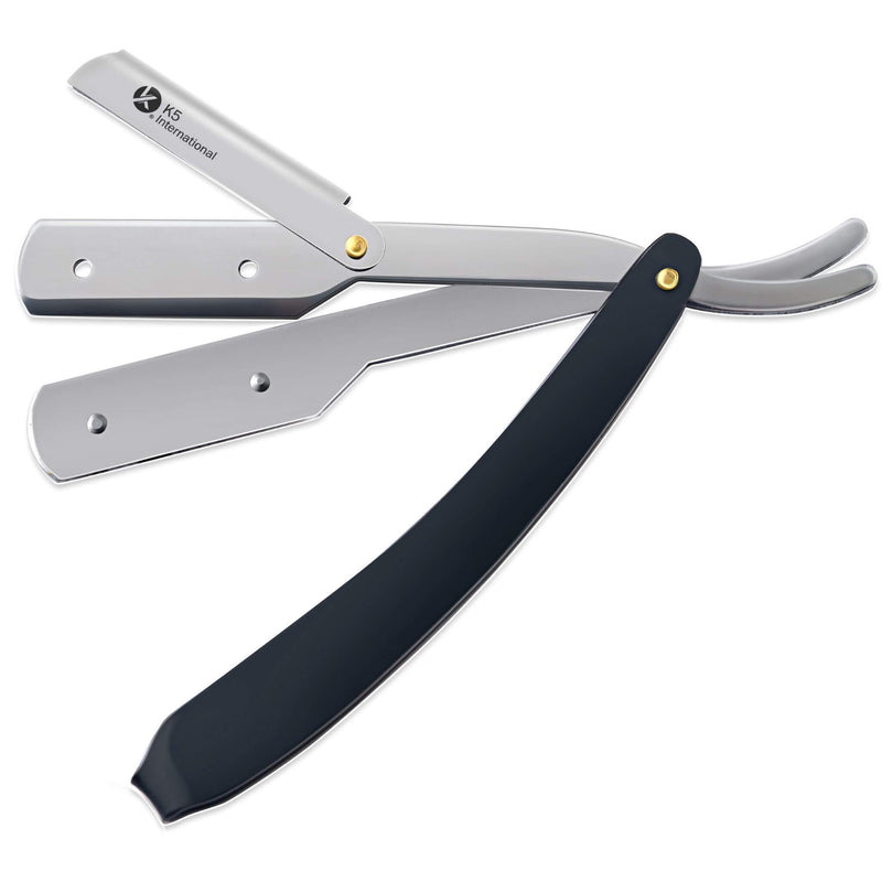 Professional Single Blade Straight Razor In Black